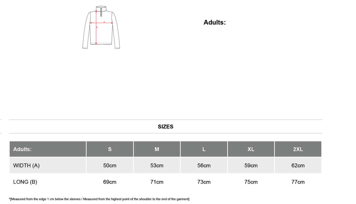 Men's quarter zip fleece jacket - Salute